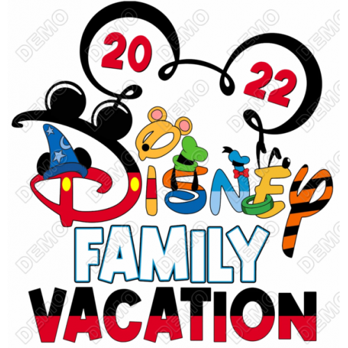 Disney Family Vacation T Shirt Heat Iron on Transfer #80 by www.shopironons.com